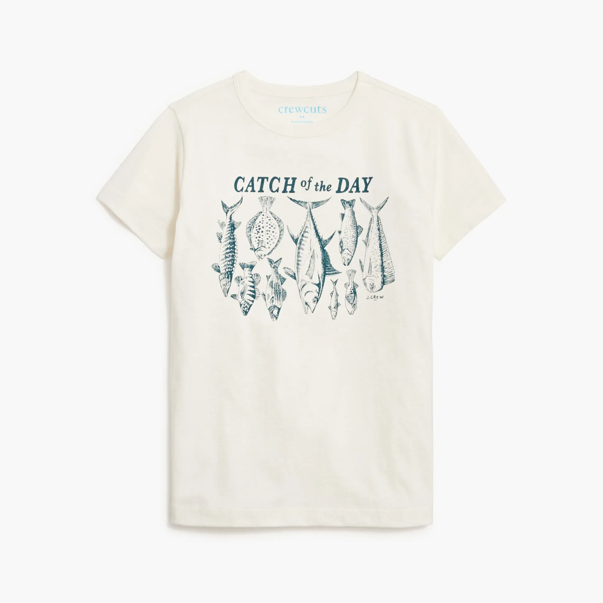 Factory: Boys' "Catch Of The Day" Graphic Tee For Boys>J.Crew Factory New
