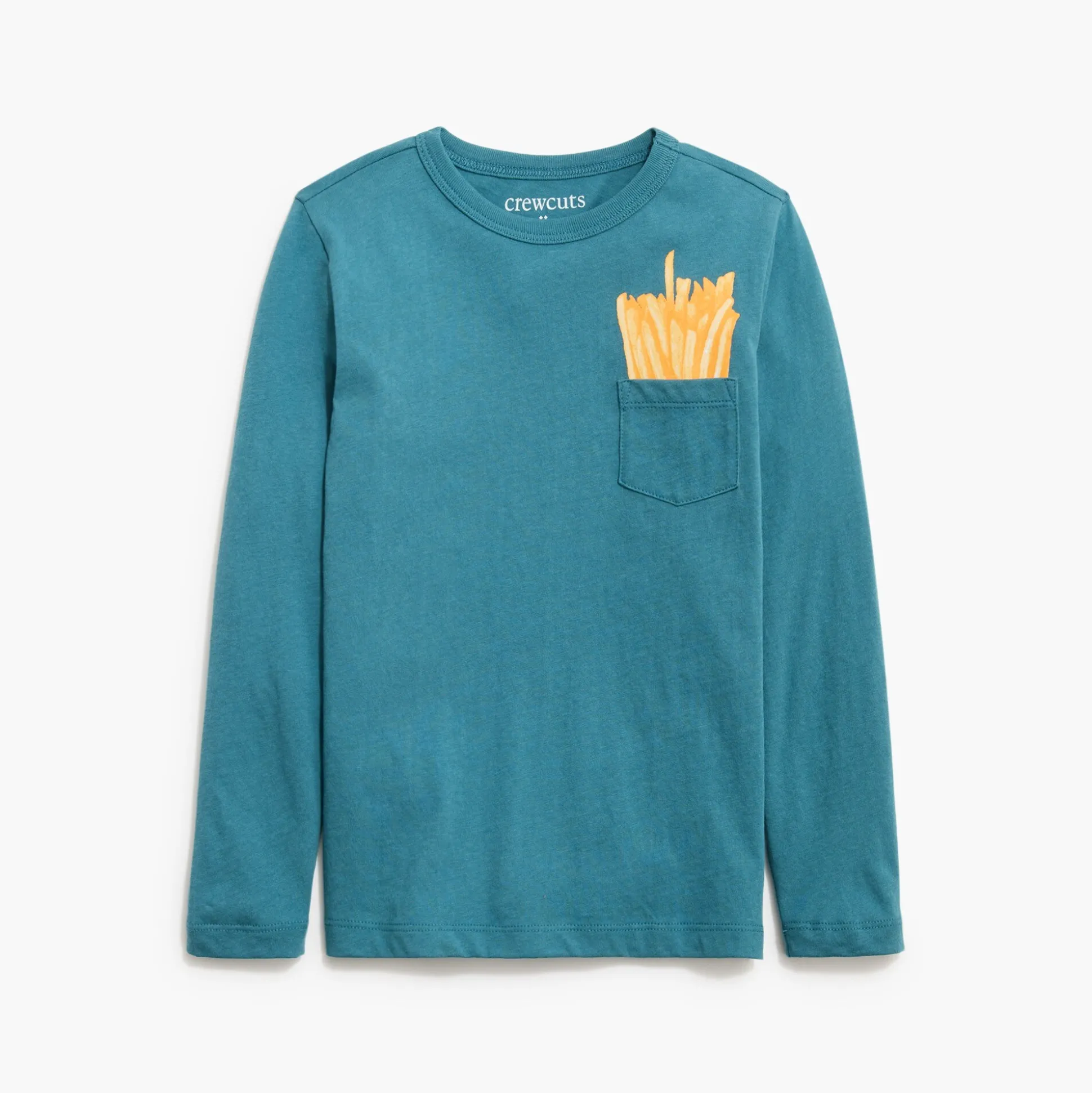 Factory: Boys' Long-Sleeve Fries Graphic Pocket Tee For Boys>J.Crew Factory Cheap