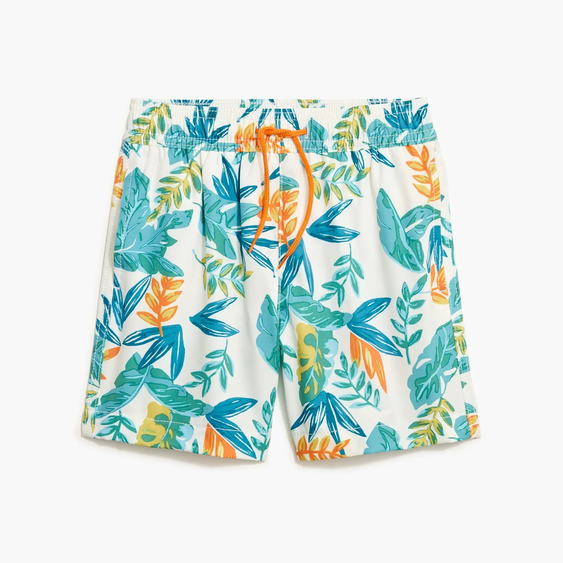Factory: Boys' Palm Tree-Print Swim Trunk For Boys>J.Crew Factory Sale