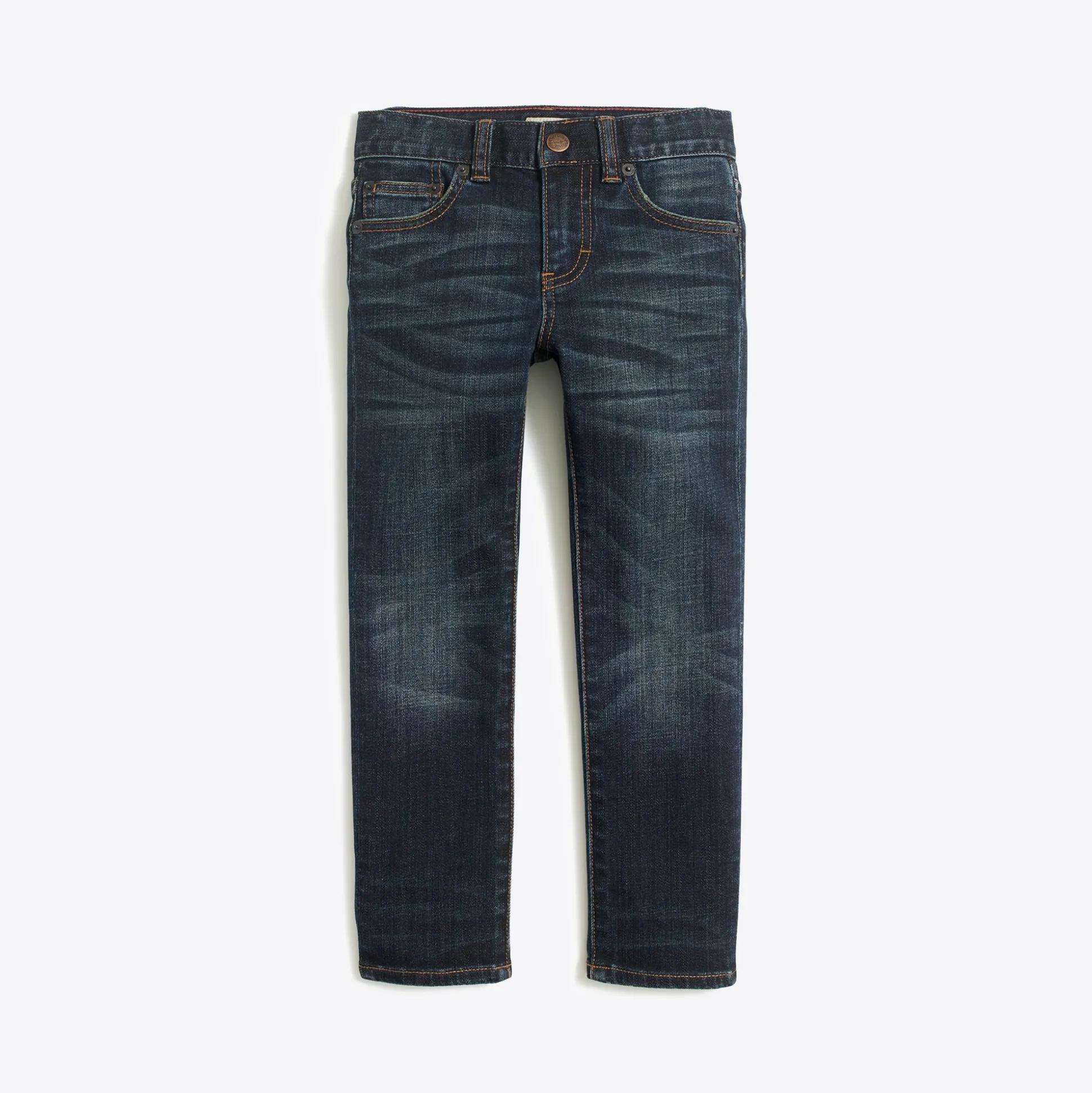 Factory: Boys' Slim-Fit Flex Denim In Dark Wash For Boys>J.Crew Factory Best Sale