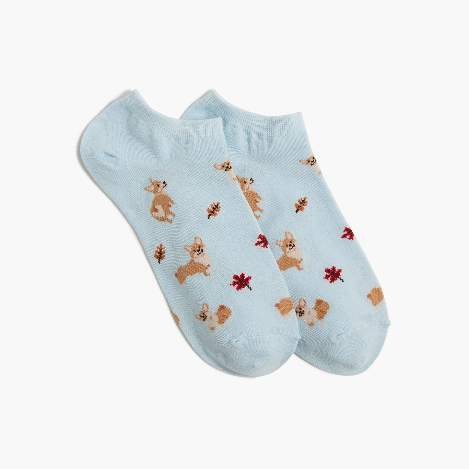 Factory: Corgis With Leaves Ankle Socks For Women>J.Crew Factory Cheap