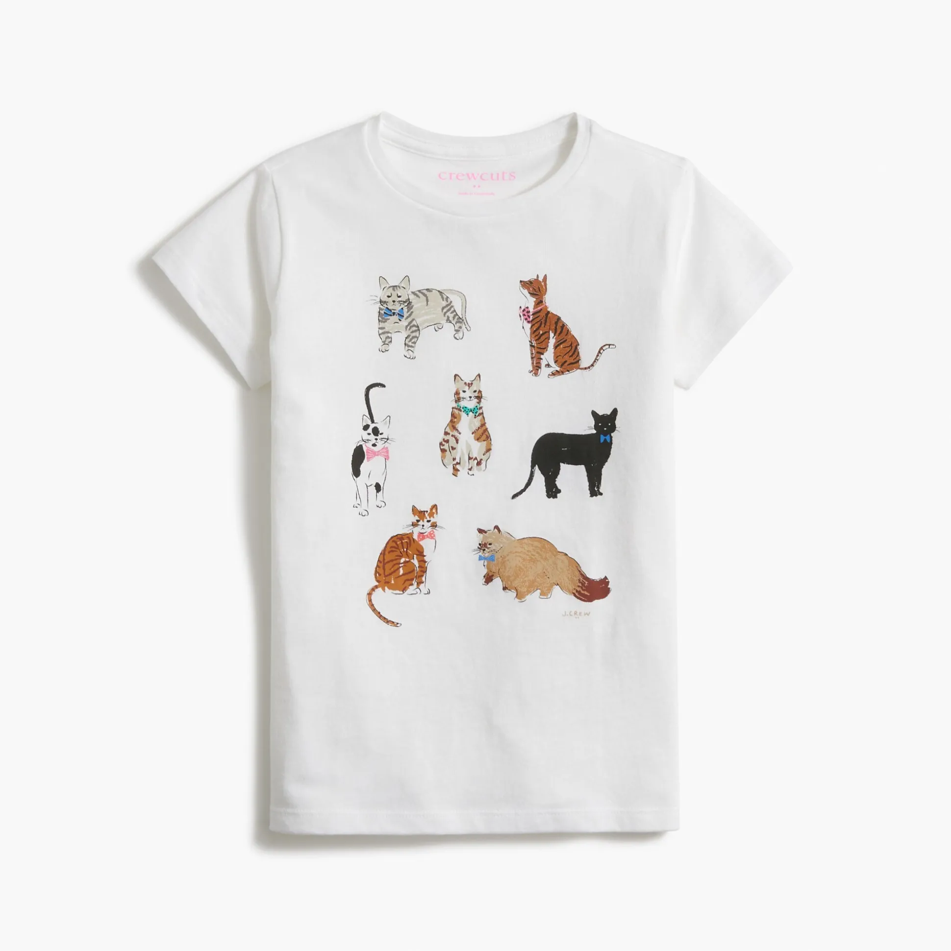Factory: Girls' Fancy Cats Graphic Tee For Girls>J.Crew Factory Fashion