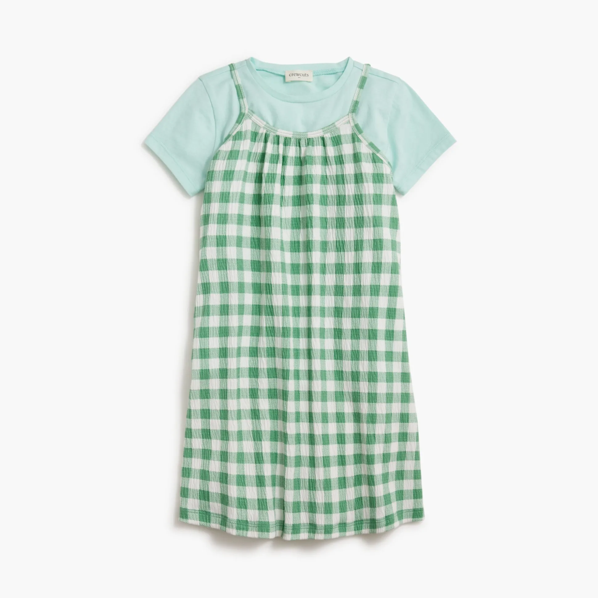 Factory: Girls' Gingham Two-Piece Dress Set For Girls>J.Crew Factory Best Sale