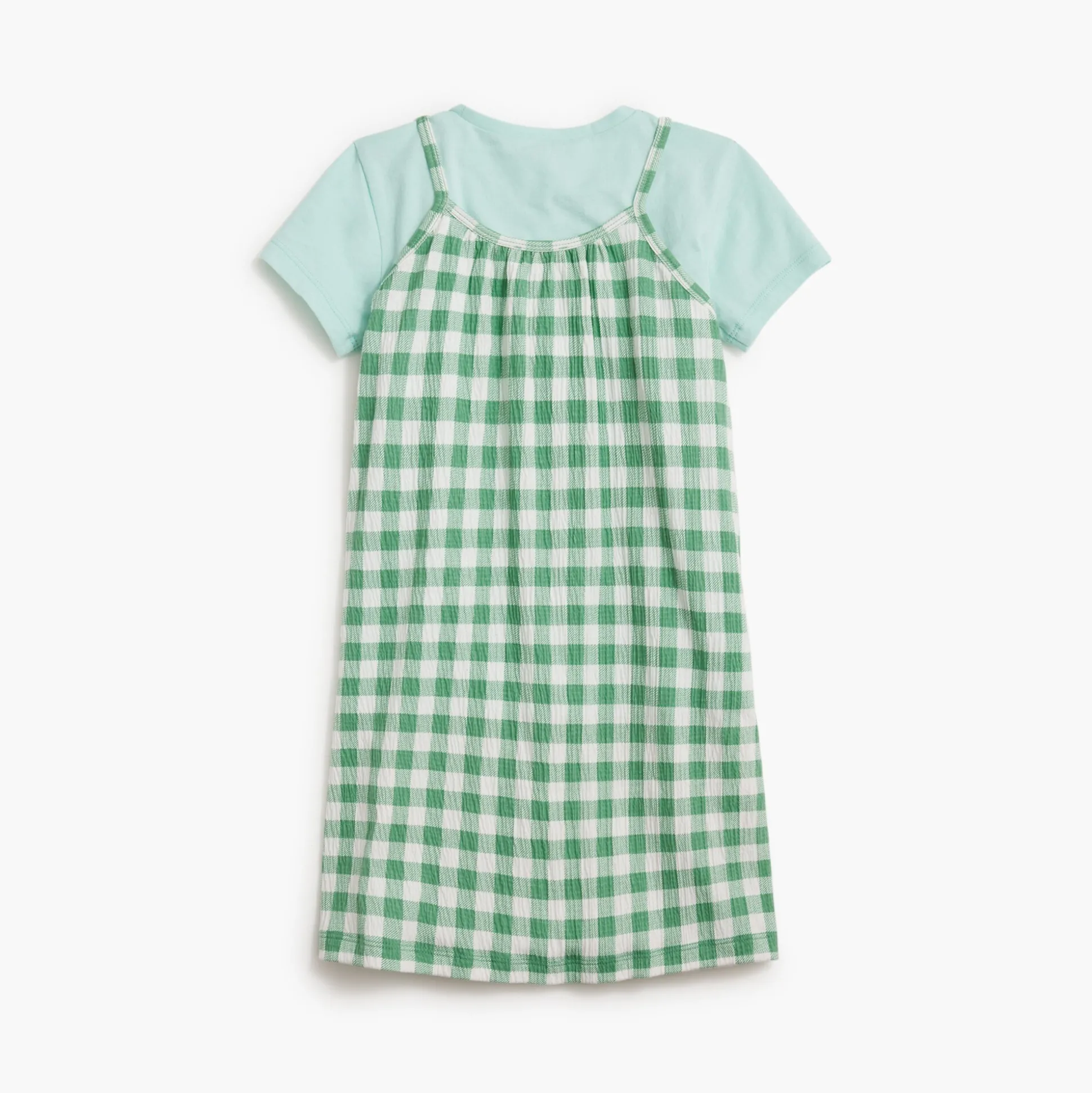 Factory: Girls' Gingham Two-Piece Dress Set For Girls>J.Crew Factory Best Sale
