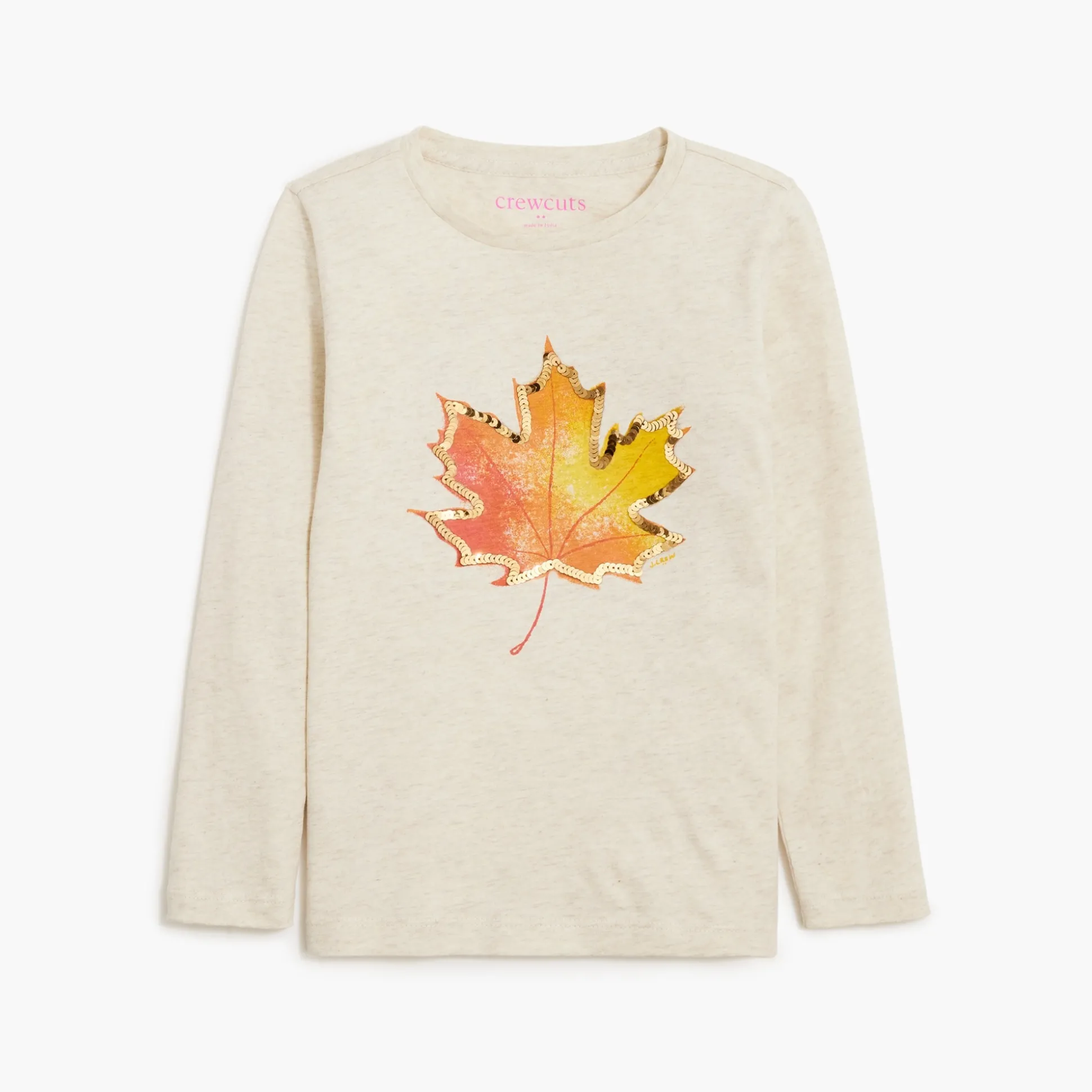 Factory: Girls' Long-Sleeve Autumn Graphic Tee For Girls>J.Crew Factory Best Sale