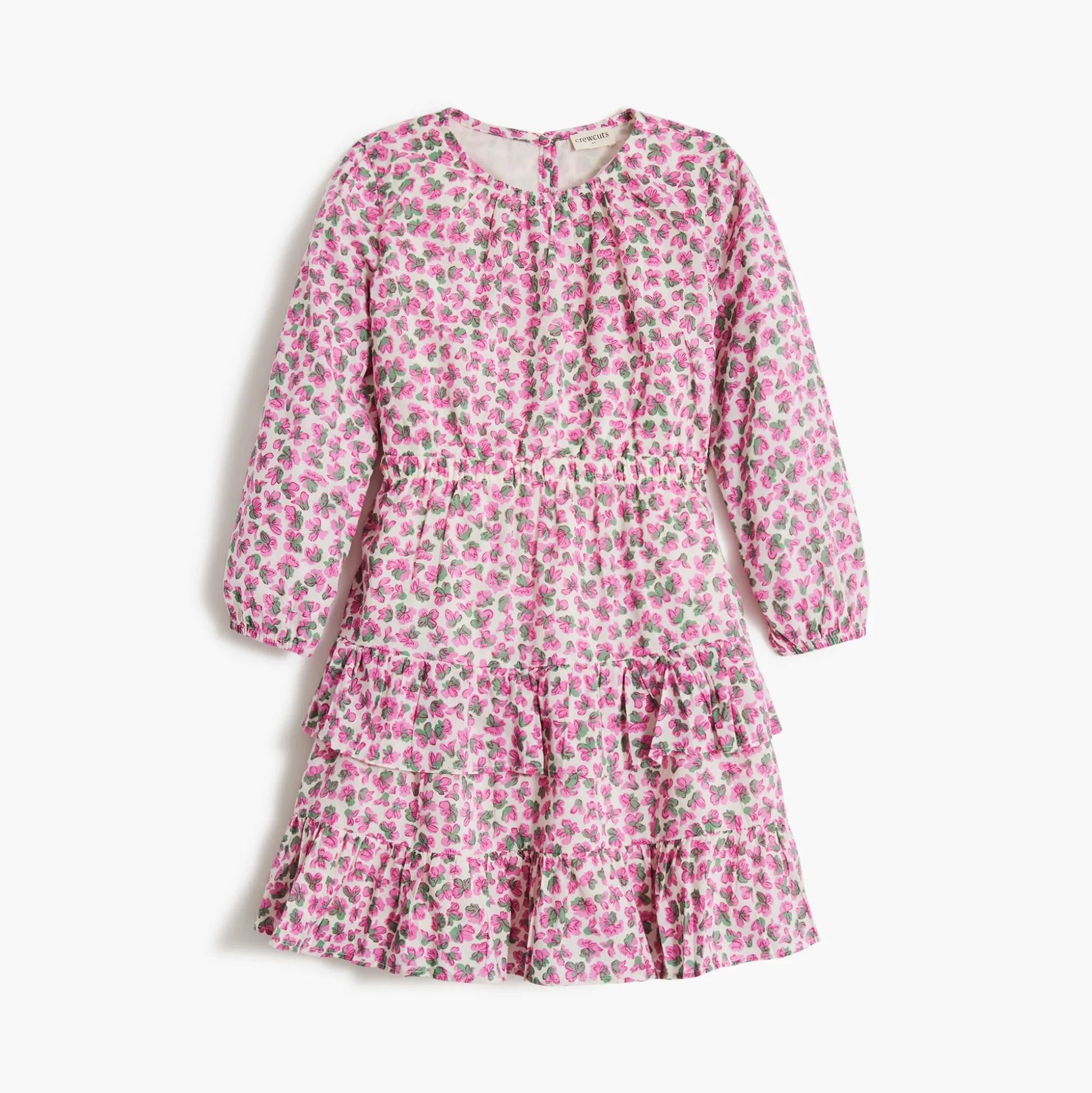 Factory: Girls' Long-Sleeve Floral Dress For Girls>J.Crew Factory Discount
