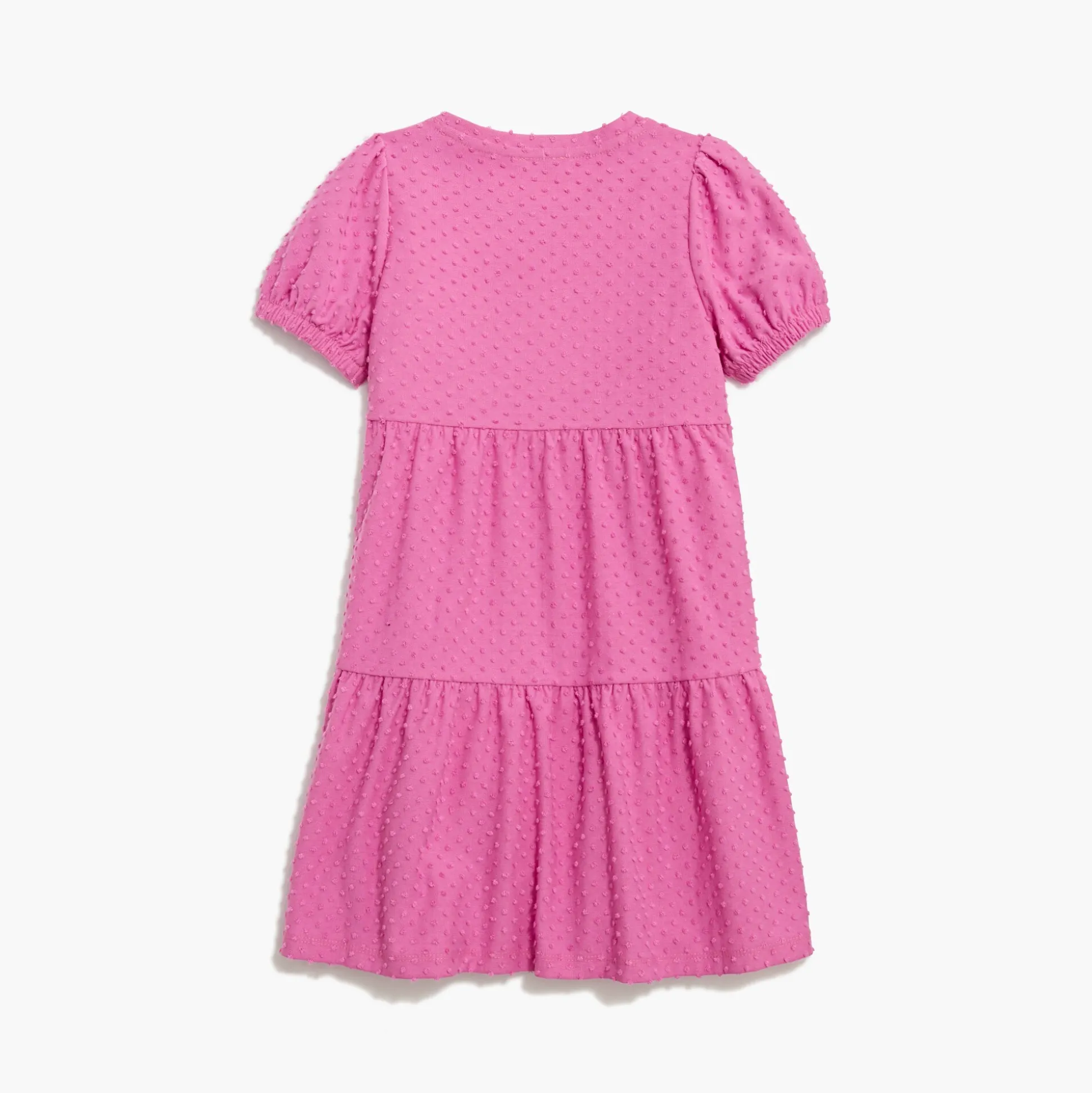 Factory: Girls' Short-Sleeve Clip-Dot Tiered Dress For Girls>J.Crew Factory Sale