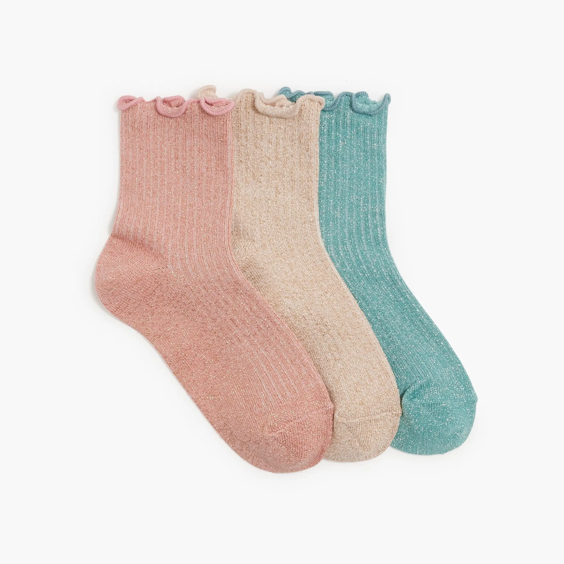 Factory: Girls' Sparkly Frill Socks Pack For Girls>J.Crew Factory Flash Sale