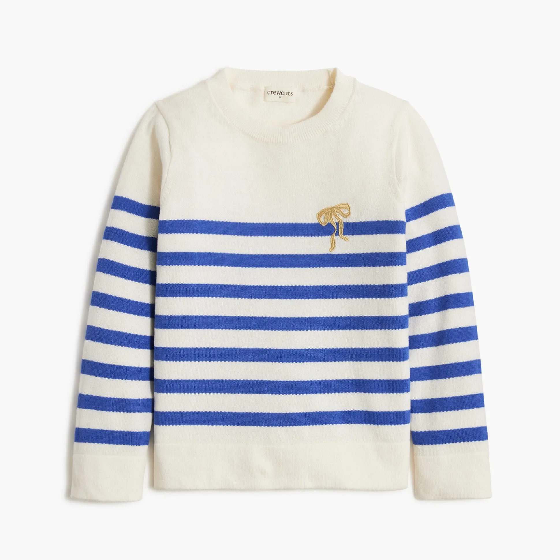 Factory: Girls' Striped Sweater With Embroidered Bow For Girls>J.Crew Factory Cheap