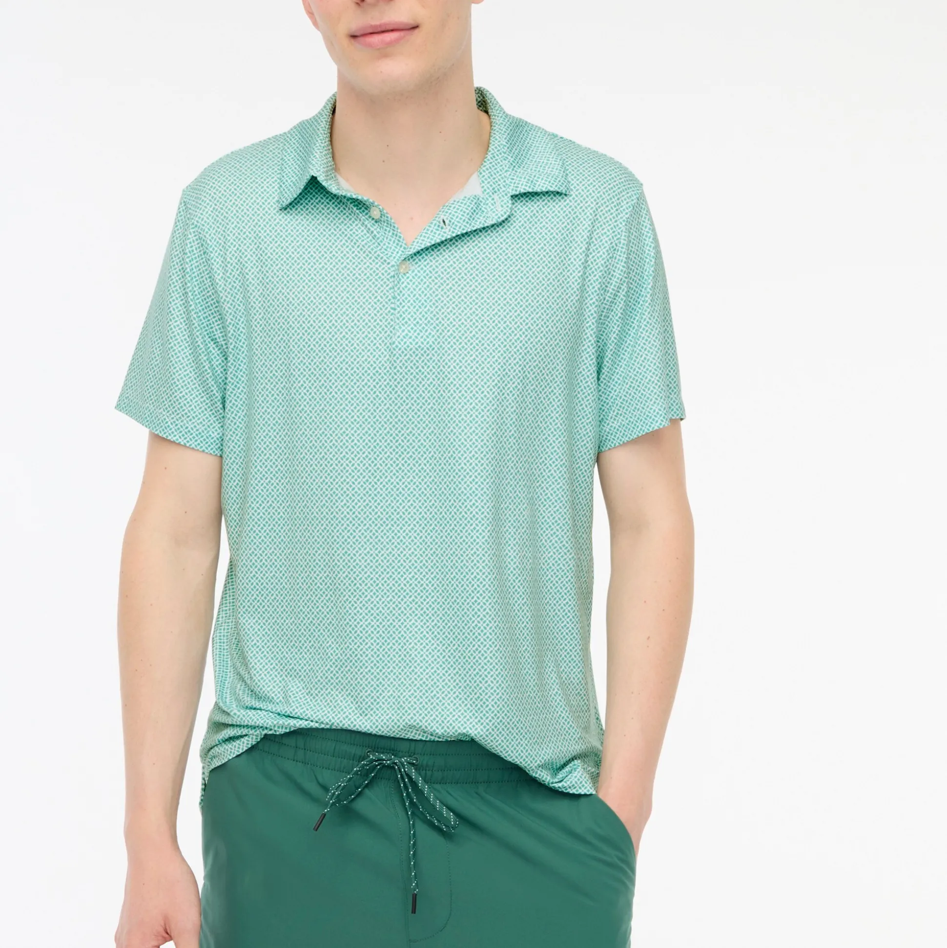 Factory: Printed Performance Polo Shirt For Men>J.Crew Factory Cheap