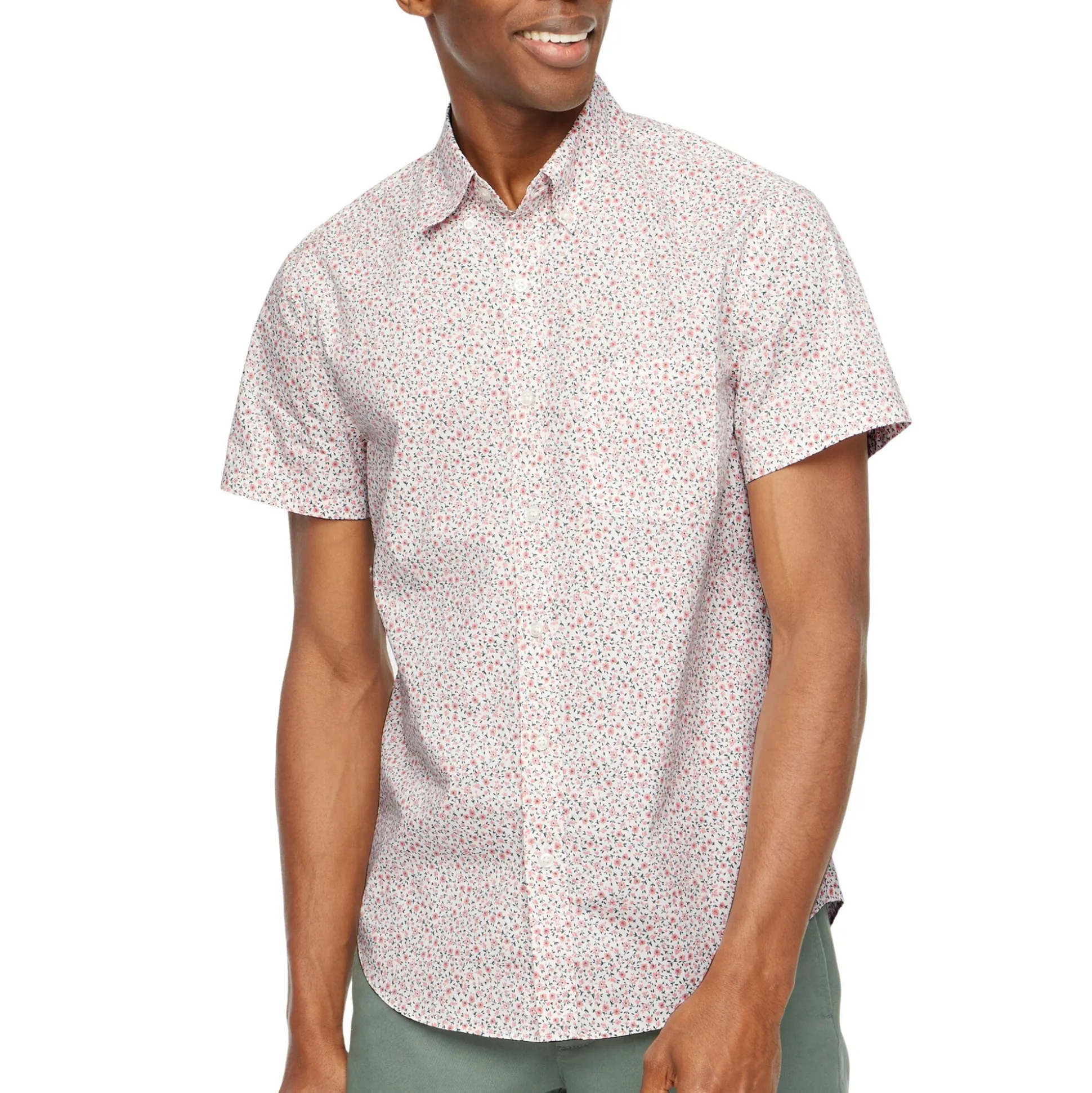 Factory: Printed Short-Sleeve Slim Flex Casual Shirt For Men>J.Crew Factory Best