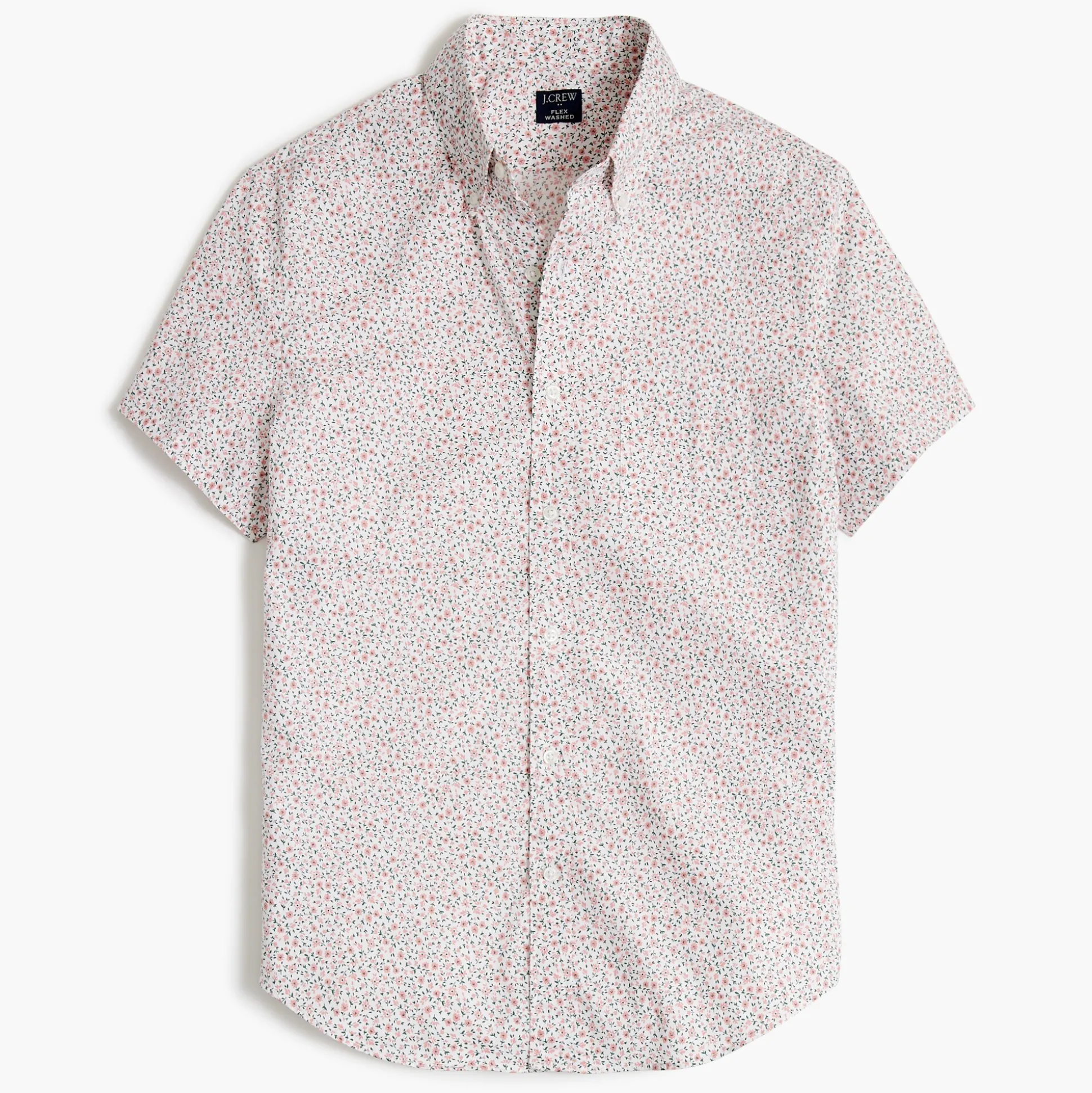 Factory: Printed Short-Sleeve Slim Flex Casual Shirt For Men>J.Crew Factory Best