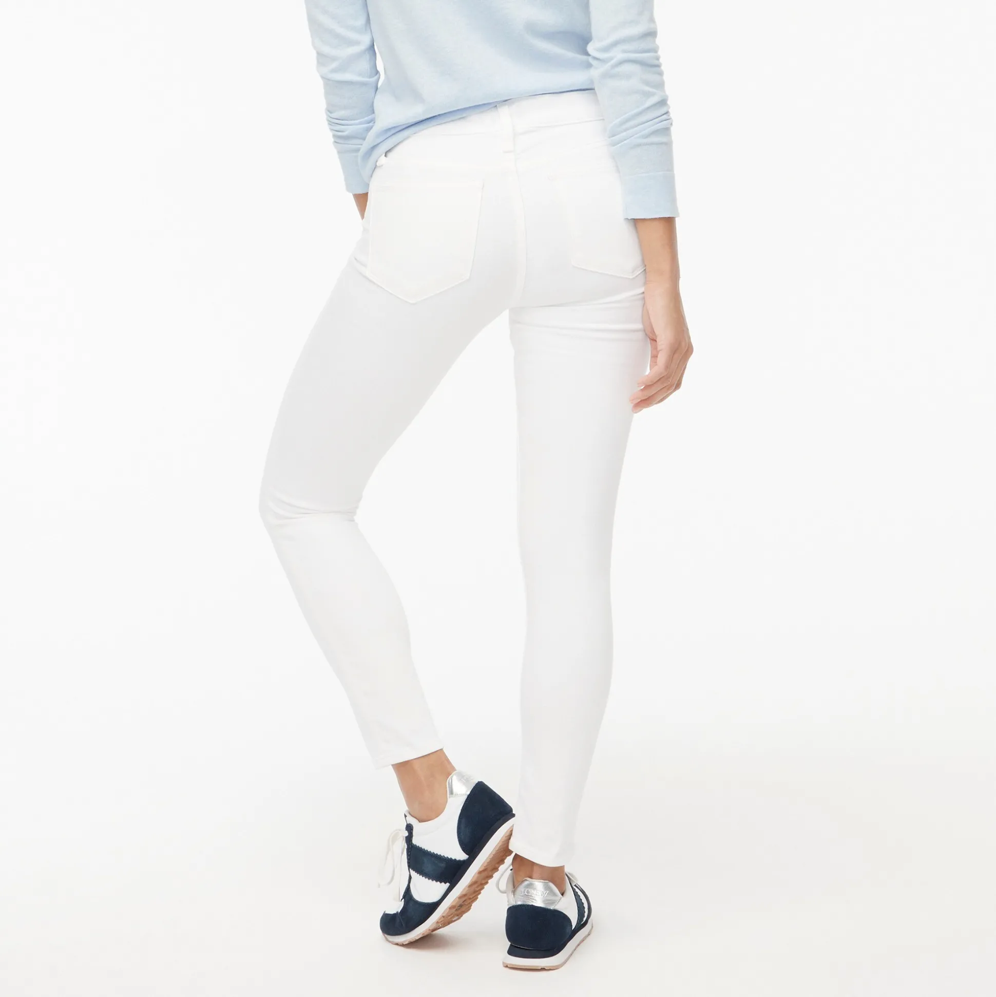 Factory: 8"-Rise White Skinny Jean In Signature Stretch For Women>J.Crew Factory Online