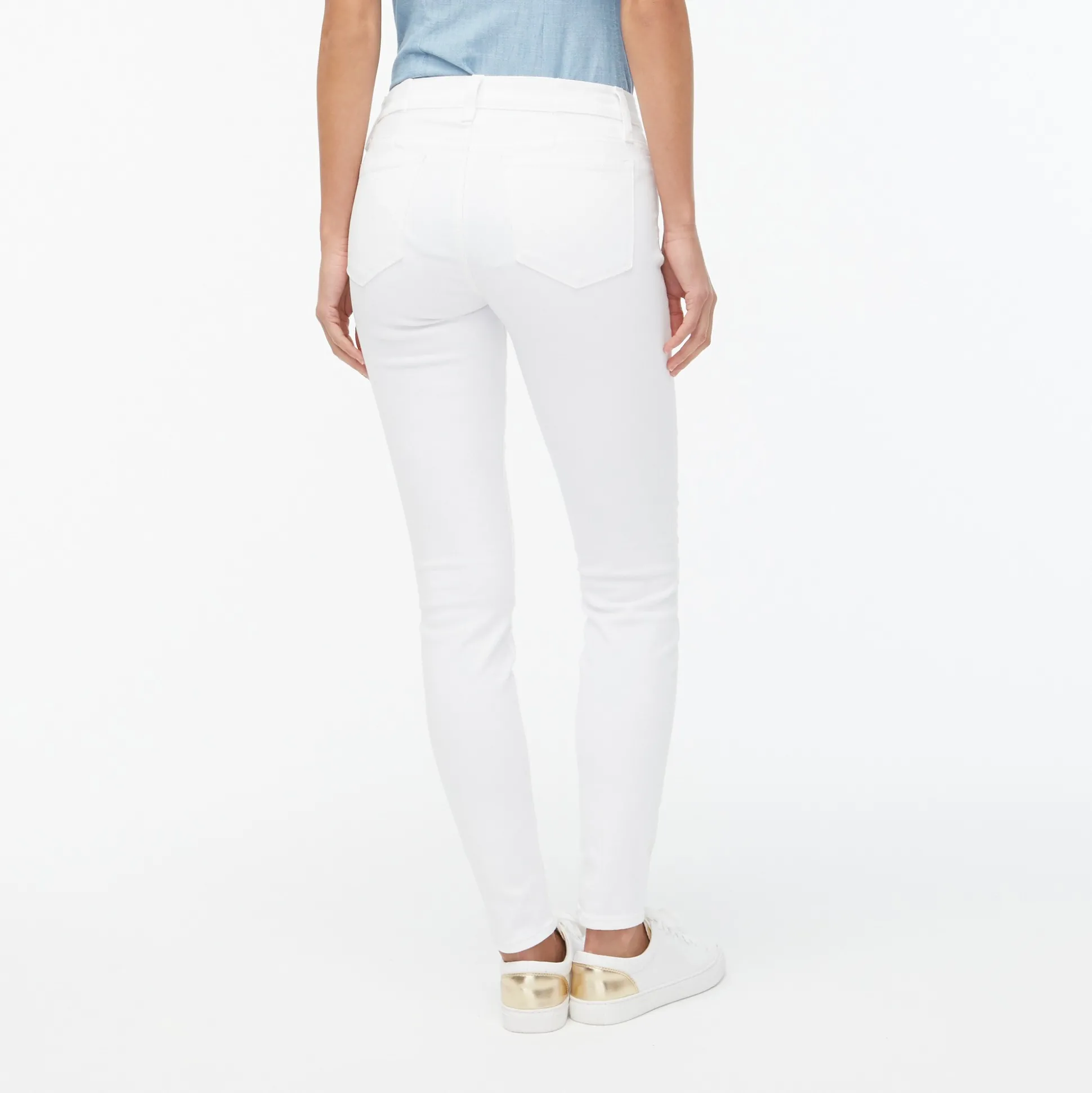 Factory: 8"-Rise White Skinny Jean In Signature Stretch For Women>J.Crew Factory Online