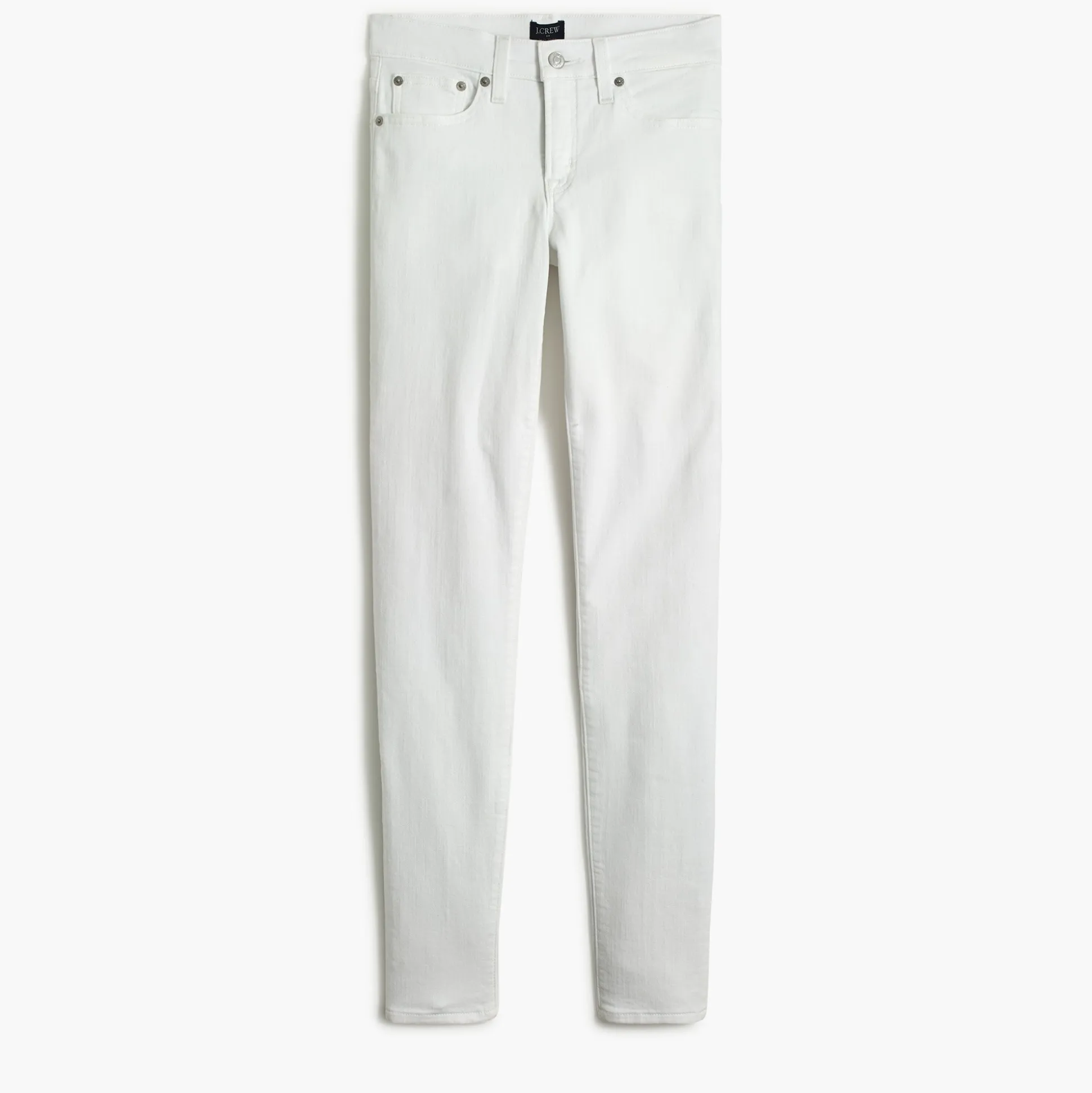 Factory: 8"-Rise White Skinny Jean In Signature Stretch For Women>J.Crew Factory Online