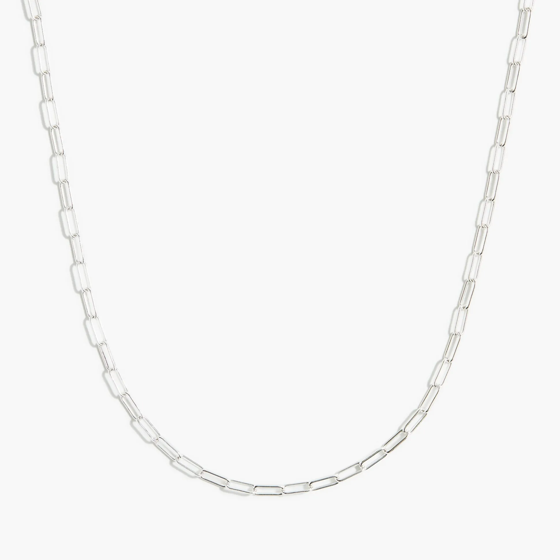 Factory: T-Bar Paper Clip Link Chain Necklace For Women>J.Crew Factory Hot