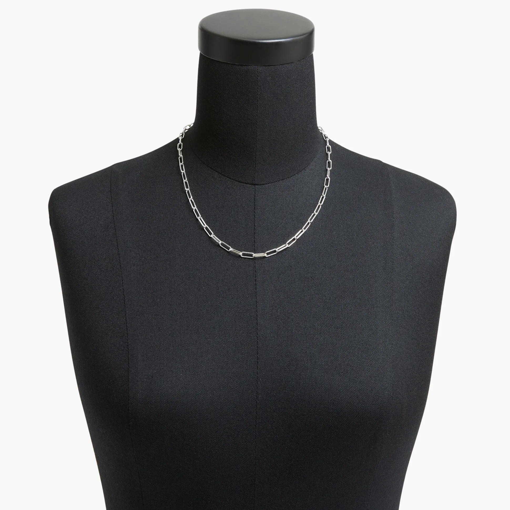 Factory: T-Bar Paper Clip Link Chain Necklace For Women>J.Crew Factory Hot